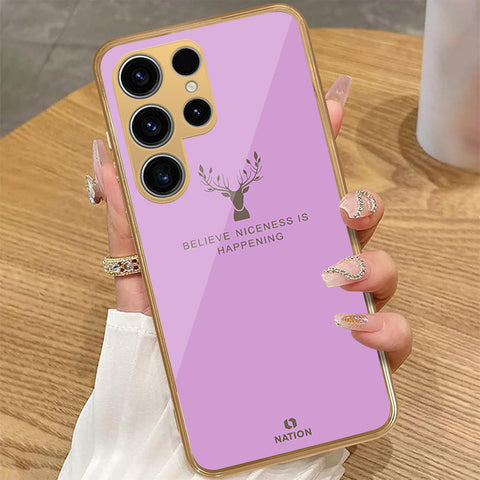 Samsung Galaxy S25 Ultra - Nice Series - HQ Premium Shine Durable Golden Electroplate Case