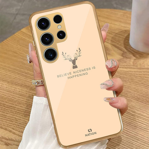 Samsung Galaxy S24 Ultra - Nice Series - HQ Premium Shine Durable Golden Electroplate Case