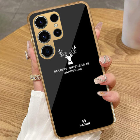 Samsung Galaxy S22 Ultra 5G - Nice Series - HQ Premium Shine Durable Golden Electroplate Case