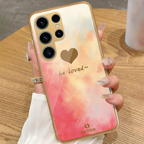 Samsung Galaxy S22 Ultra 5G - Onation Heart Series - HQ Premium Shine Durable Golden Electroplate Case