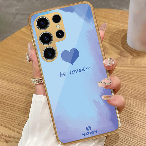 Samsung Galaxy S23 Ultra 5G - Onation Heart Series - HQ Premium Shine Durable Golden Electroplate Case