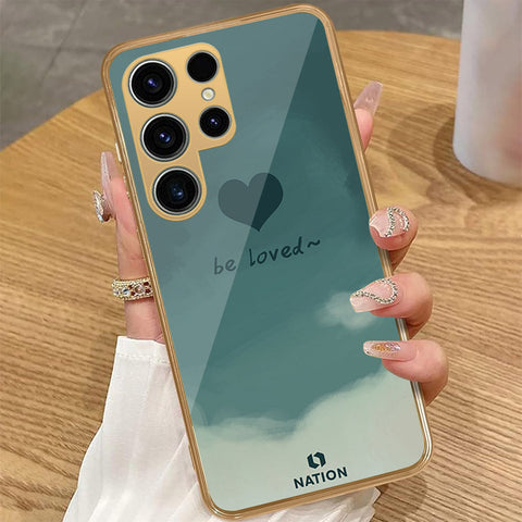 Samsung Galaxy S25 Ultra - Onation Heart Series - HQ Premium Shine Durable Golden Electroplate Case