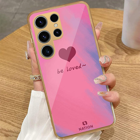 Samsung Galaxy S24 Ultra - Onation Heart Series - HQ Premium Shine Durable Golden Electroplate Case