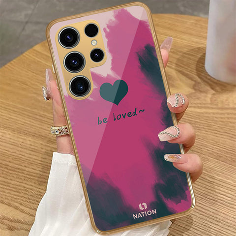 Samsung Galaxy S22 Ultra 5G - Onation Heart Series - HQ Premium Shine Durable Golden Electroplate Case