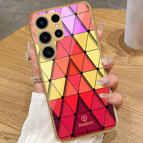 Samsung Galaxy S22 Ultra 5G - Onation Pyramid Series - HQ Premium Shine Durable Golden Electroplate Case