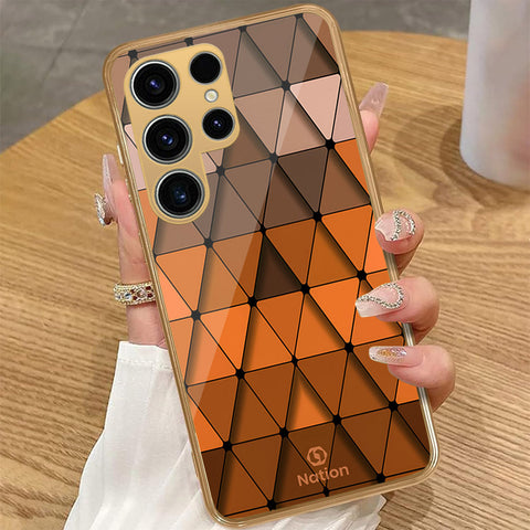 Samsung Galaxy S25 Ultra - Onation Pyramid Series - HQ Premium Shine Durable Golden Electroplate Case