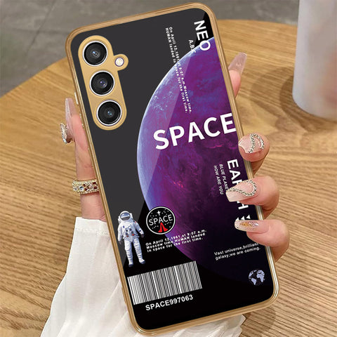 Samsung Galaxy A35 - Limitless Series - HQ Premium Shine Durable Golden Electroplate Case