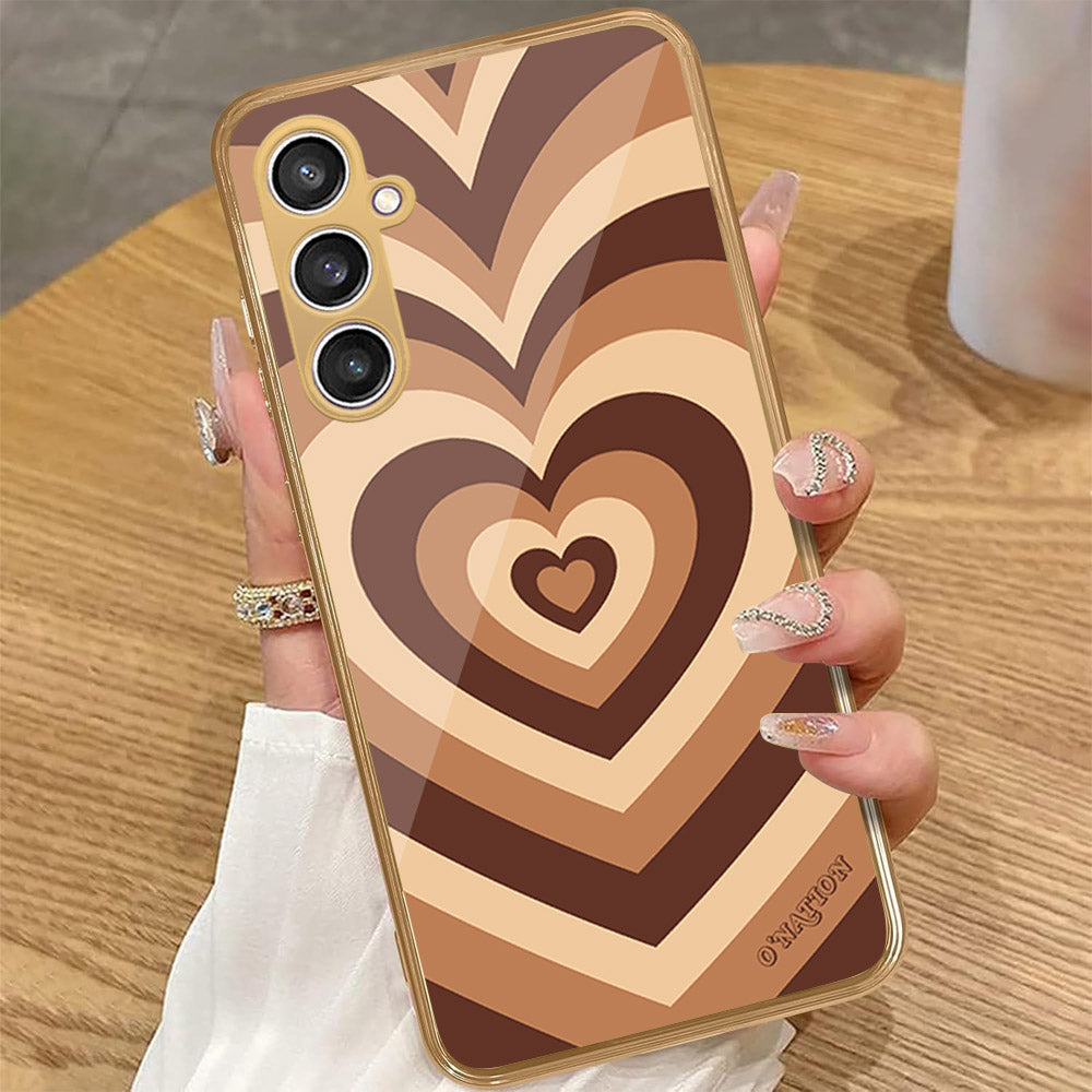 Samsung Galaxy A35 - O'Nation Heartbeat Series - HQ Premium Shine Durable Golden Electroplate Case