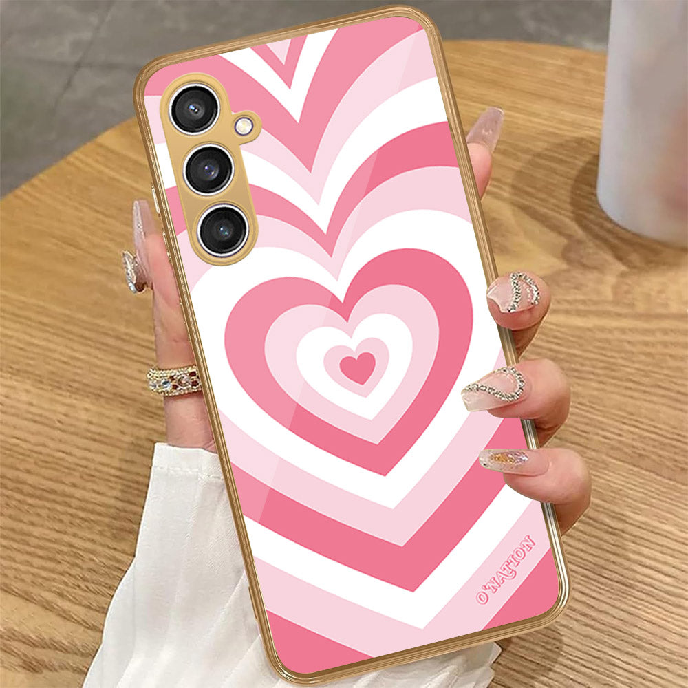 Samsung Galaxy A55 - O'Nation Heartbeat Series - HQ Premium Shine Durable Golden Electroplate Case (Fast Delivery)