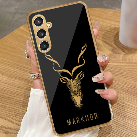 Samsung Galaxy A35 - Markhor Series - HQ Premium Shine Durable Golden Electroplate Case