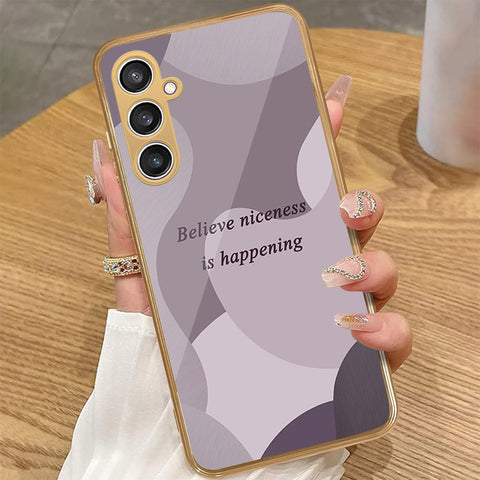 Samsung Galaxy A16 5G - Happy Series - HQ Premium Shine Durable Golden Electroplate Case