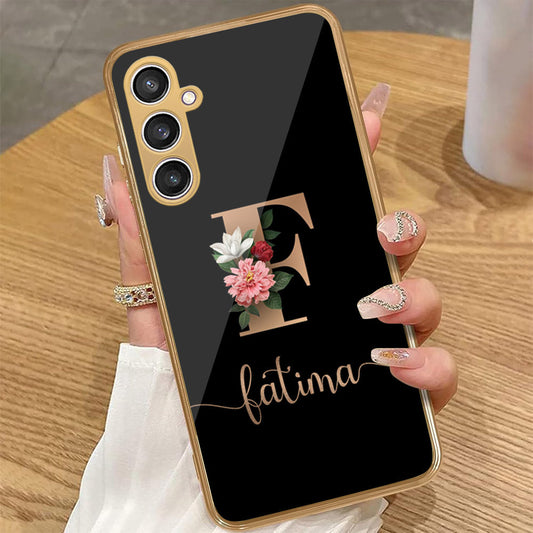 Samsung Galaxy A15 5G - Personalized Alphabet Series - HQ Premium Shine Durable Golden Electroplate Case