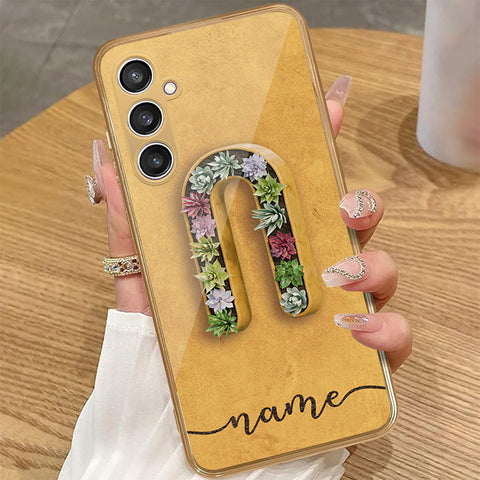 Samsung Galaxy A55 - Personalized Alphabet Series - HQ Premium Shine Durable Golden Electroplate Case