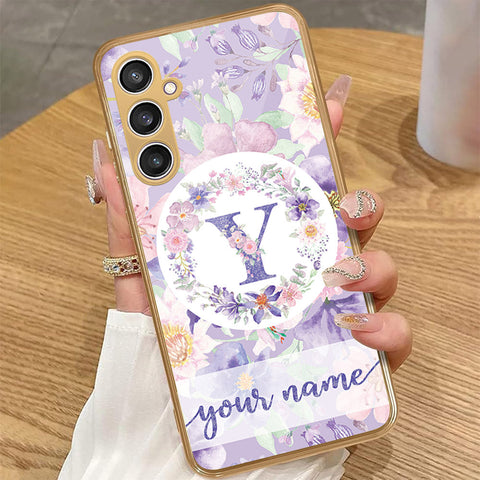 Samsung Galaxy A55 - Personalized Alphabet Series - HQ Premium Shine Durable Golden Electroplate Case