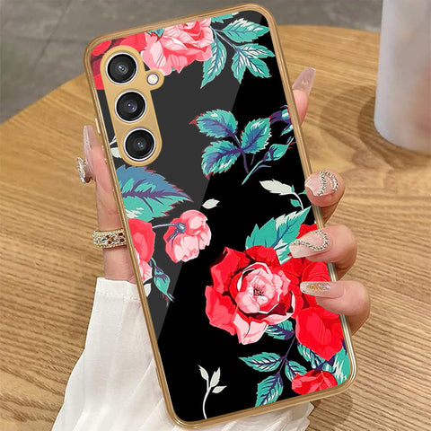 Samsung Galaxy A16 4G - Floral Series - HQ Premium Shine Durable Golden Electroplate Case