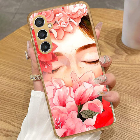 Samsung Galaxy S23 FE - Floral Series - HQ Premium Shine Durable Golden Electroplate Case