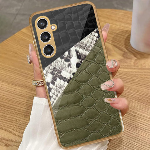 Samsung Galaxy A15 4G - Printed Skins Series - HQ Premium Shine Durable Golden Electroplate Case