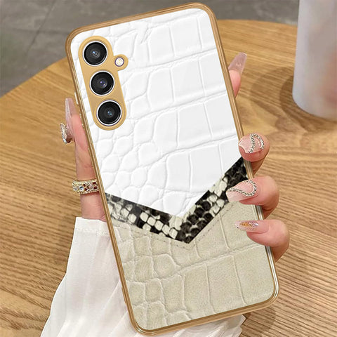 Samsung Galaxy A15 4G - Printed Skins Series - HQ Premium Shine Durable Golden Electroplate Case