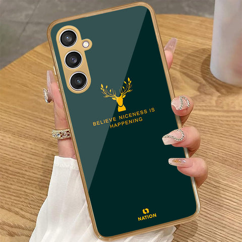 Samsung Galaxy A55 - Nice Series - HQ Premium Shine Durable Golden Electroplate Case