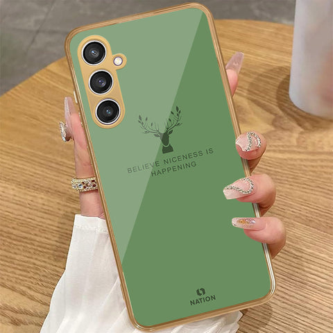 Samsung Galaxy A55 - Nice Series - HQ Premium Shine Durable Golden Electroplate Case