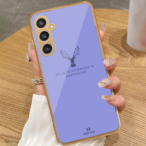 Samsung Galaxy A55 - Nice Series - HQ Premium Shine Durable Golden Electroplate Case