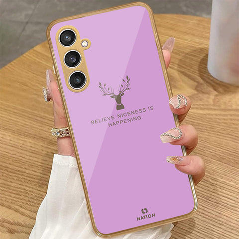 Samsung Galaxy A35 5G - Nice Series - HQ Premium Shine Durable Golden Electroplate Case