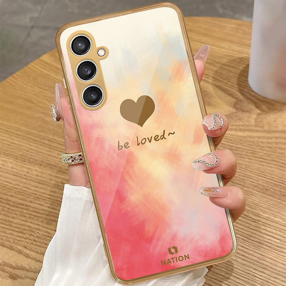 Samsung Galaxy A35 5G - Onation Heart Series - HQ Premium Shine Durable Golden Electroplate Case