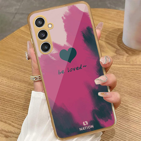 Samsung Galaxy A35 - Onation Heart Series - HQ Premium Shine Durable Golden Electroplate Case