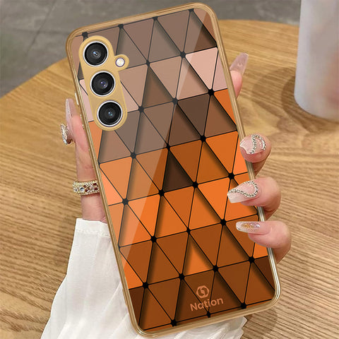 Samsung Galaxy A35 5G - Onation Pyramid Series - HQ Premium Shine Durable Golden Electroplate Case