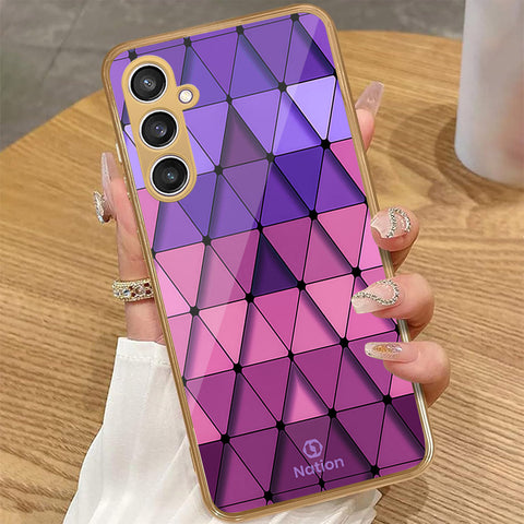 Samsung Galaxy A55 - Onation Pyramid Series - HQ Premium Shine Durable Golden Electroplate Case