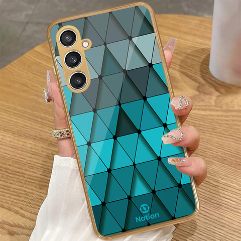 Samsung Galaxy A35 - Onation Pyramid Series - HQ Premium Shine Durable Golden Electroplate Case