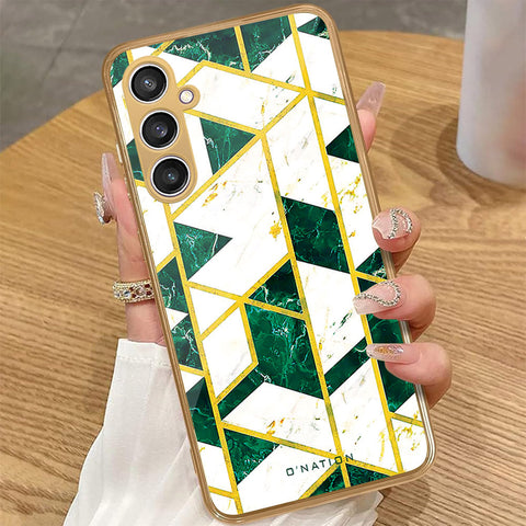 Samsung Galaxy A15 4G - O'Nation Shades of Marble Series - HQ Premium Shine Durable Golden Electroplate Case
