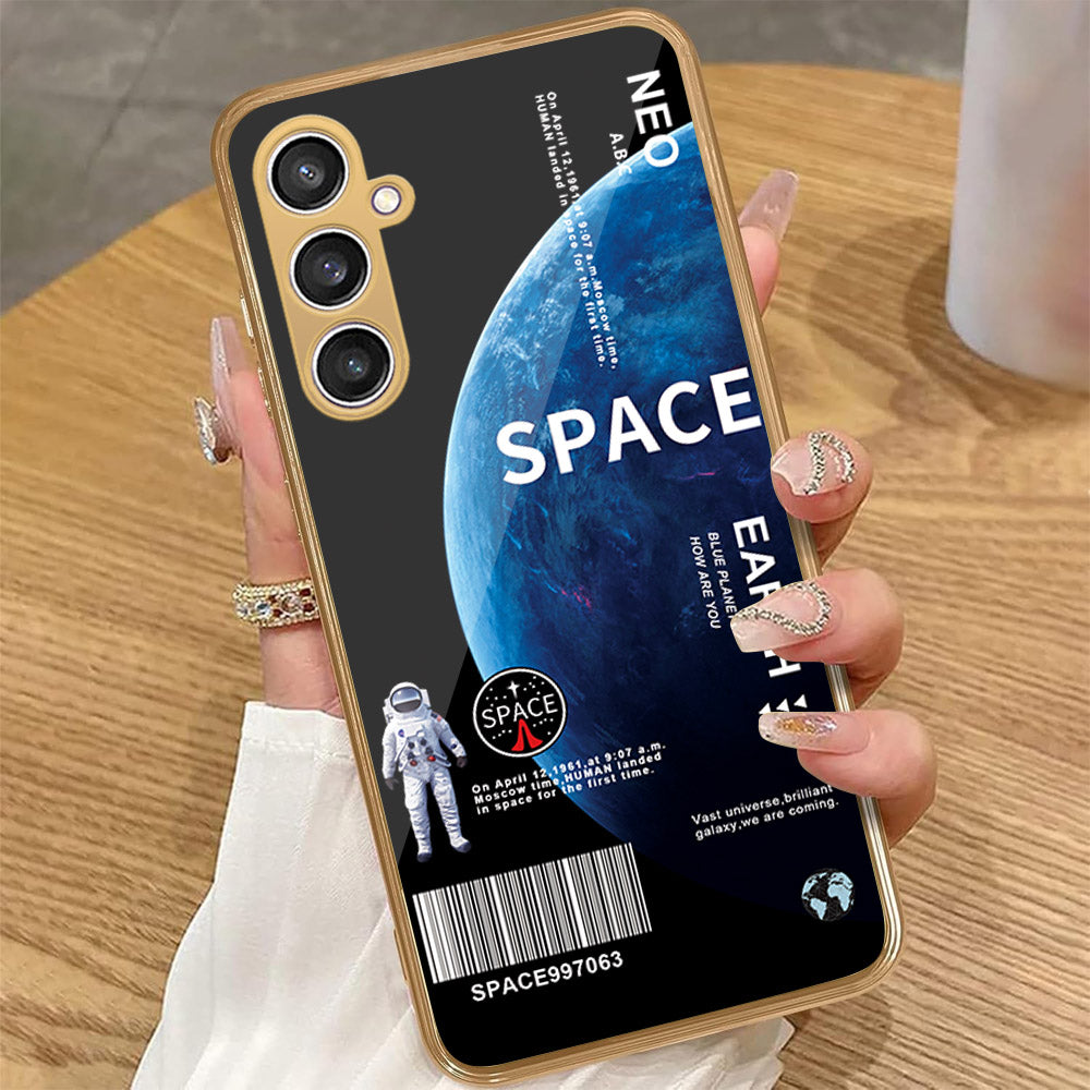 Samsung Galaxy A55 - Limitless Series - HQ Premium Shine Durable Golden Electroplate Case