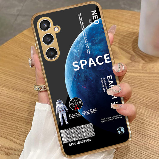 Samsung Galaxy A15 4G - Limitless Series - HQ Premium Shine Durable Golden Electroplate Case