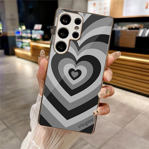 Samsung Galaxy S25 Ultra - O'Nation Heartbeat Series - HQ Premium Shine Durable Silver Electroplate Case