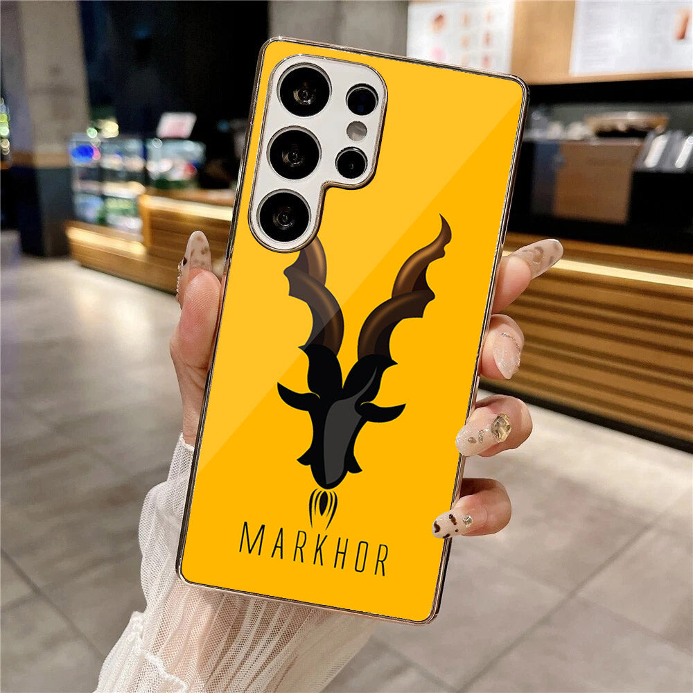 Samsung Galaxy S25 Ultra - Markhor Series - HQ Premium Shine Durable Silver Electroplate Case