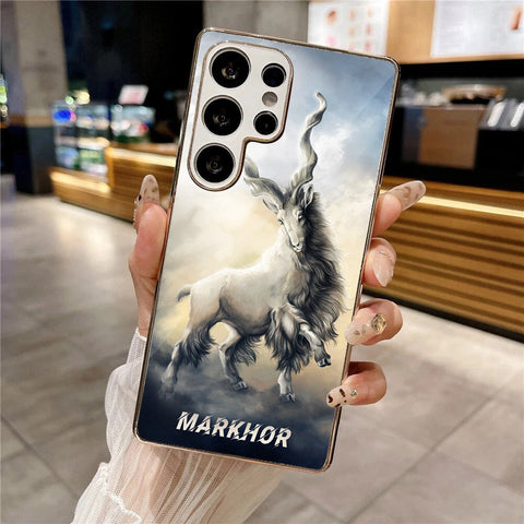 Samsung Galaxy S25 Ultra - Markhor Series - HQ Premium Shine Durable Silver Electroplate Case