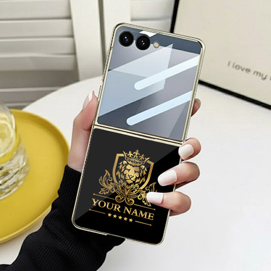 Samsung Galaxy Z Flip 7 - Gold Series - HQ Premium Shine Durable Golden Electroplate Case