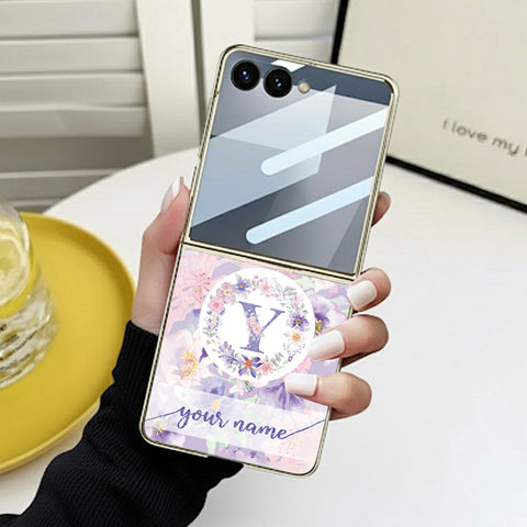 Samsung Galaxy Z Flip 7 - Personalized Alphabet Series - HQ Premium Shine Durable Golden Electroplate Case