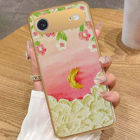 iPhone 17 Air - Floral Series - Design 7 - Pink & Yellow - HQ Premium Shine Durable Golden Electroplate Case