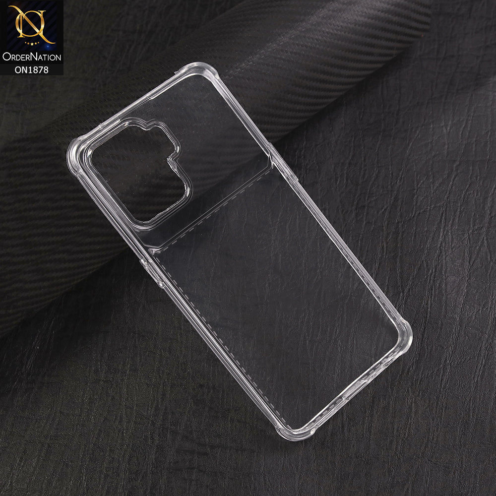 Oppo F19 Pro Soft 4D Design Shockproof Silicone Transparent Clear Case