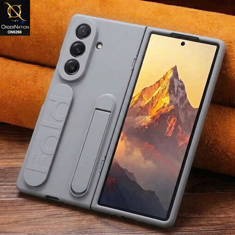 Samsung Galaxy Z Fold 8 Ultra Cover - Gray - Protective Case – Shockproof Cover with Grip & Kickstand