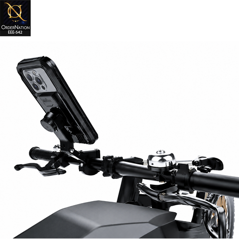 Waterproof Phone Holder for Motorcycle Bike ATV Scooter Universal Handlebar Mount Case