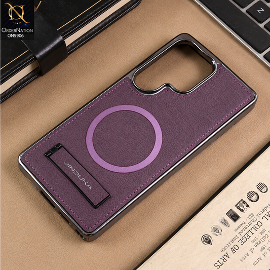 Samsung Galaxy S26 Ultra Cover - Purple - JINDUKA - New High Grade Quality Leather Textured Case with Magnetic and Kickstand
