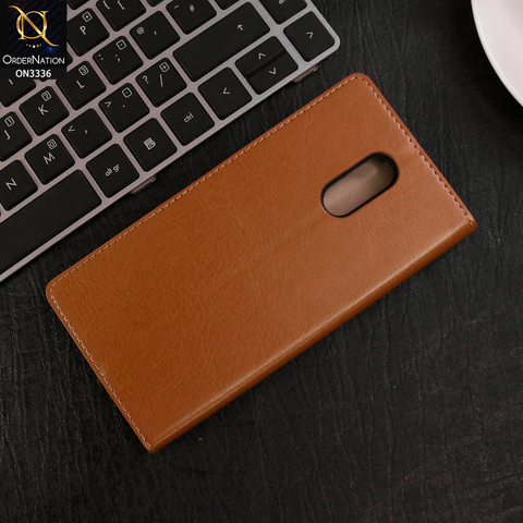 OnePlus 7 Cover - Mustard - Rich Boss Leather Texture Soft Flip Book Case