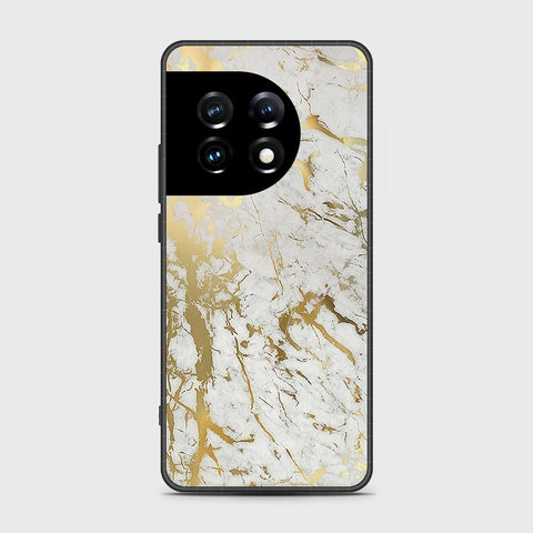 OnePlus Ace 2 Pro Cover- White Marble Series - HQ Ultra Shine Premium Infinity Glass Soft Silicon Borders Case