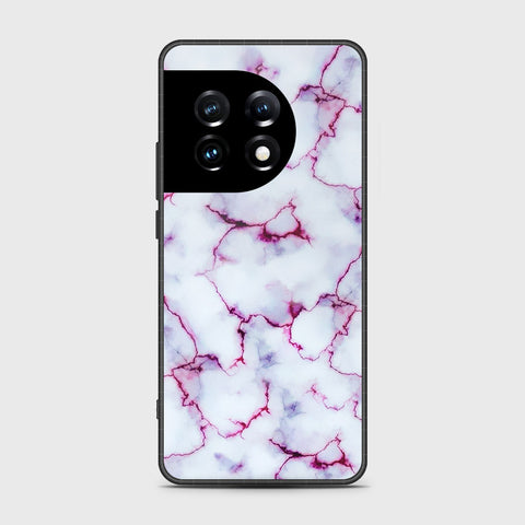 OnePlus Ace 2 Pro Cover- White Marble Series - HQ Ultra Shine Premium Infinity Glass Soft Silicon Borders Case