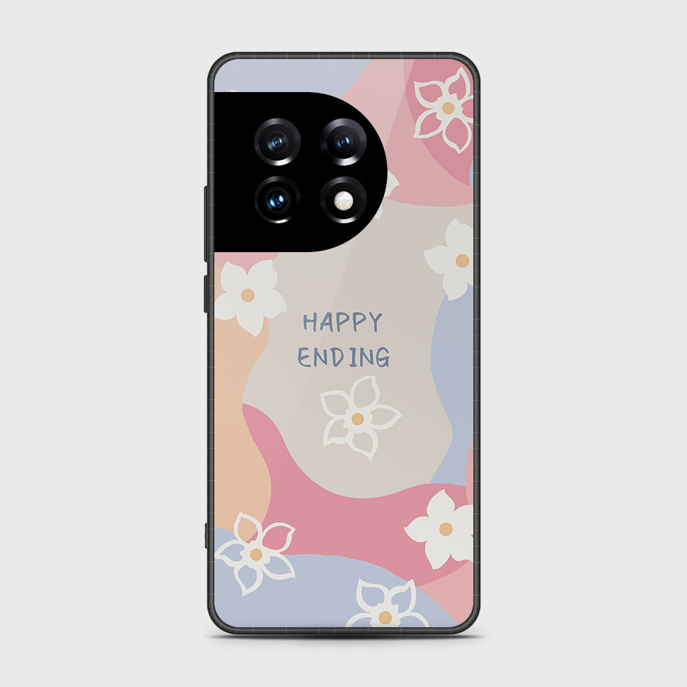 OnePlus Ace 2 Pro Cover- Happy Series - HQ Ultra Shine Premium Infinity Glass Soft Silicon Borders Case