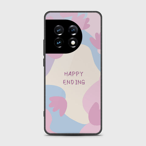 OnePlus Ace 2 Pro Cover- Happy Series - HQ Ultra Shine Premium Infinity Glass Soft Silicon Borders Case