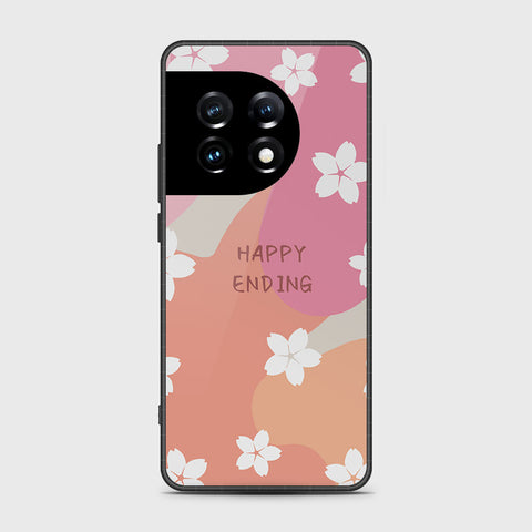 OnePlus Ace 2 Pro Cover- Happy Series - HQ Ultra Shine Premium Infinity Glass Soft Silicon Borders Case